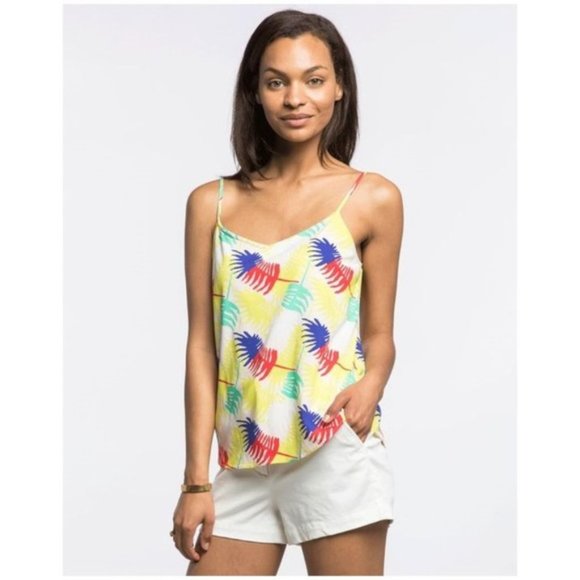 MARINE LAYER Palm Print Verdure Tank Top sz L NEW - Picture 2 of 9